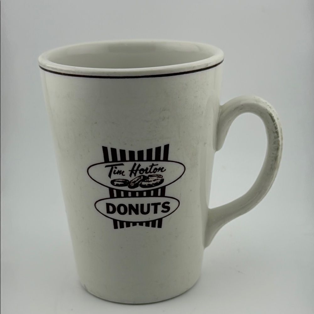 TIM HORTONS DONUTS BILINGUAL ROYAL DOULTON STEELITE ENGLAND MUG 8 OZ